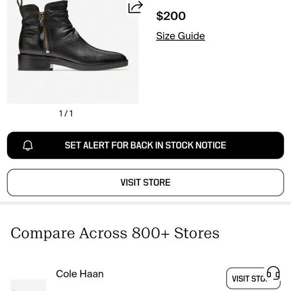 Cole Haan  mid boot - Picture 3 of 4